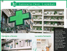 Tablet Screenshot of farmacialapidari.it